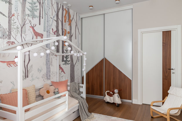 Фотография: Детская в стиле Современный, Квартира, Проект недели, Москва, 3 комнаты, 60-90 метров, Анастасия Звонарева – фото на INMYROOM
