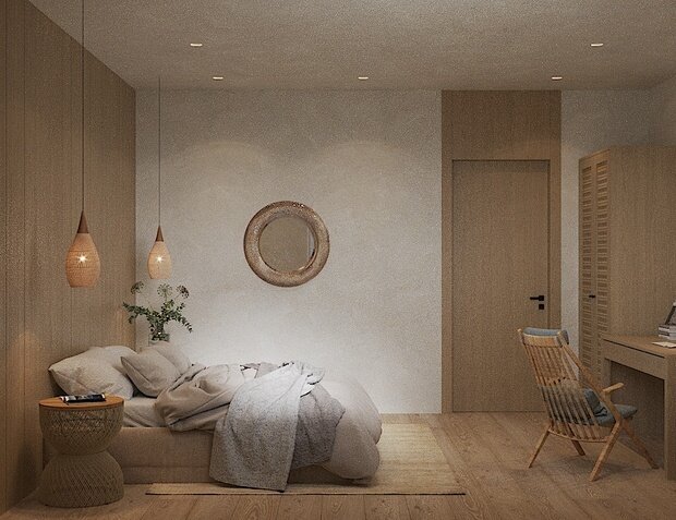 Фото из портфолио Дом в стиле Japandi – фотографии дизайна интерьеров на INMYROOM