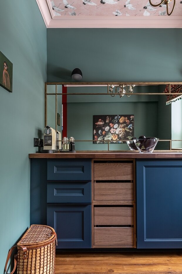 Фотография: Кухня и столовая в стиле Эклектика, Винтажный, Малогабаритная квартира, Квартира, Проект недели, Москва, Хрущевка, Кирпичный дом, 1 комната, до 40 метров, Анна Березняк – фото на INMYROOM