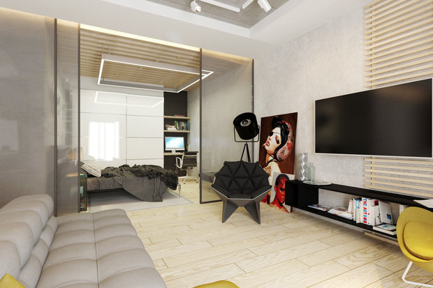 Фото из портфолио Квартира для ITишника – фотографии дизайна интерьеров на INMYROOM