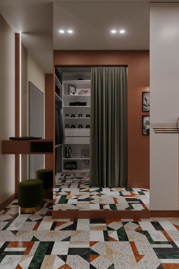 Фотография: Прихожая в стиле Современный, Эклектика, Квартира, Проект недели, Москва, Алена Власова, 4 и больше, Более 90 метров – фото на INMYROOM