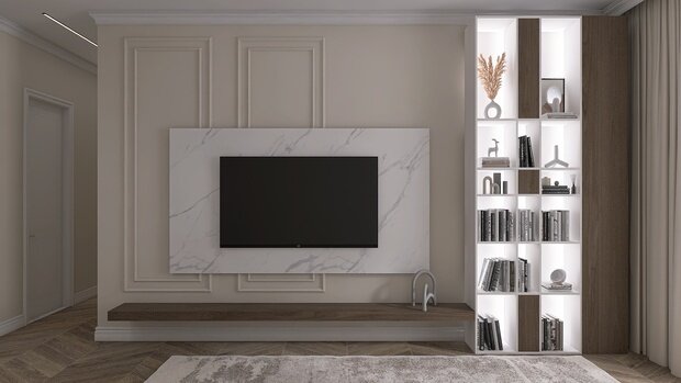 Фото из портфолио Кухня-гостиная Неоклассика – фотографии дизайна интерьеров на INMYROOM