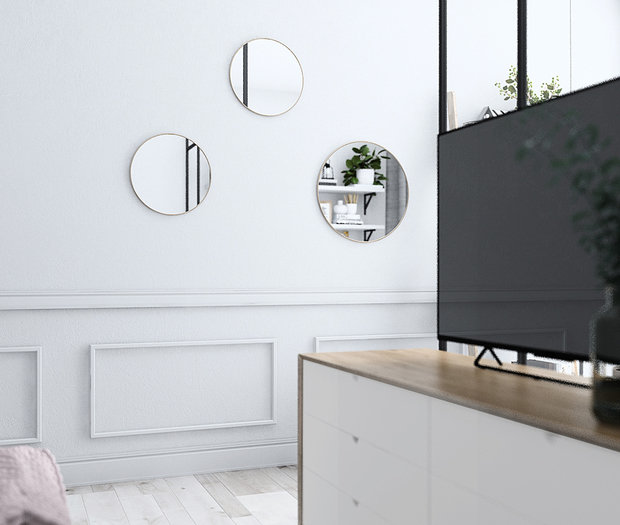 Фотография: Гостиная в стиле Скандинавский, Квартира, Проект недели, Балашиха, Монолитный дом, 4 и больше, Более 90 метров, Нина Шуберт – фото на INMYROOM