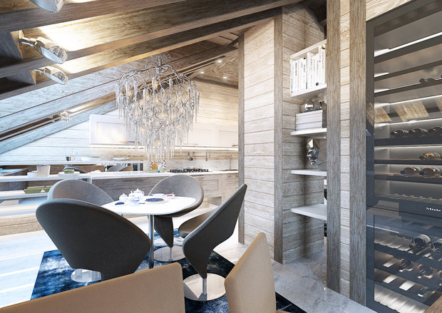 Фото из портфолио Мансардная квартира в Санкт-Петербурге  – фотографии дизайна интерьеров на INMYROOM