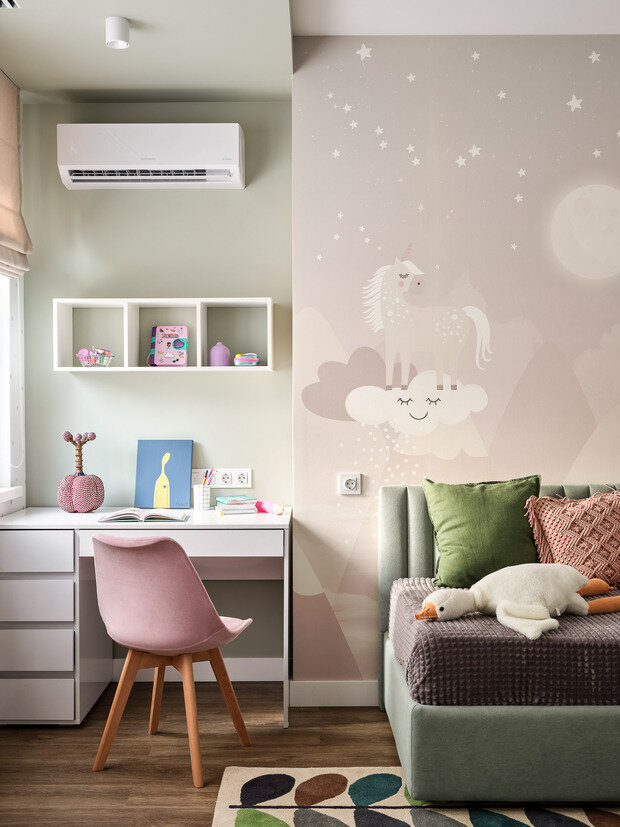 Фотография: Детская в стиле Современный, Квартира, Проект дня, Москва, 4 и больше, Более 90 метров, Ольга Цурикова, Zu Hause Design – фото на INMYROOM