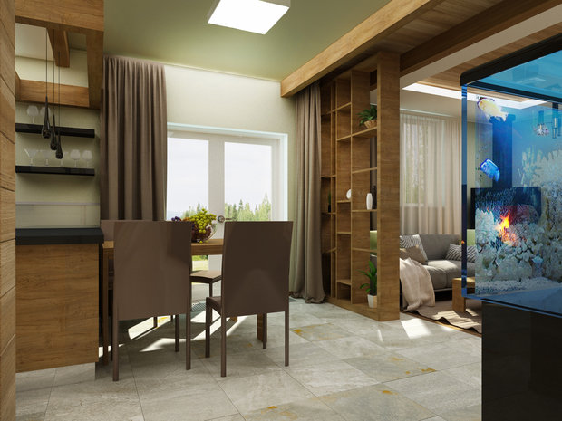 Фото из портфолио Древесный уют – фотографии дизайна интерьеров на INMYROOM