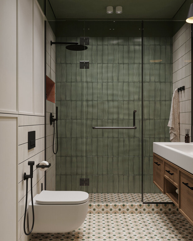 Фотография: Ванная в стиле Современный, Эклектика, Винтажный, Проект дня – фото на INMYROOM