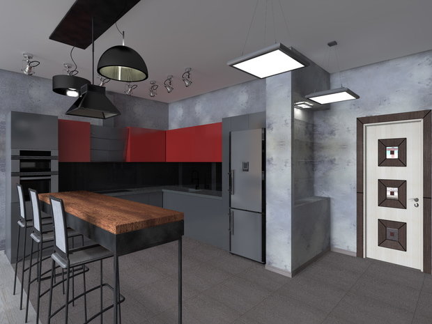 Фото из портфолио Дизайн-проект квартиры в ЖК Континенталь на Маршала Жукова – фотографии дизайна интерьеров на INMYROOM