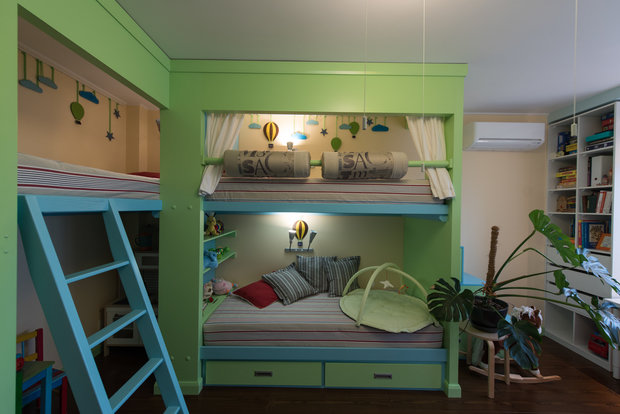 Фото из портфолио Лофт для семьи с 3 детьми  – фотографии дизайна интерьеров на INMYROOM