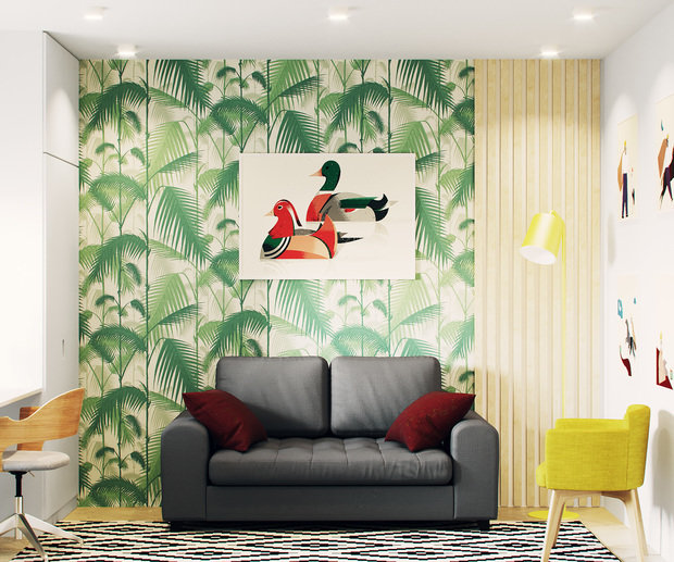 Фотография: Детская в стиле Эко, Квартира, Россия, Минимализм, Проект недели, Санкт-Петербург, Монолитный дом, 3 комнаты, 60-90 метров, LINES – фото на INMYROOM