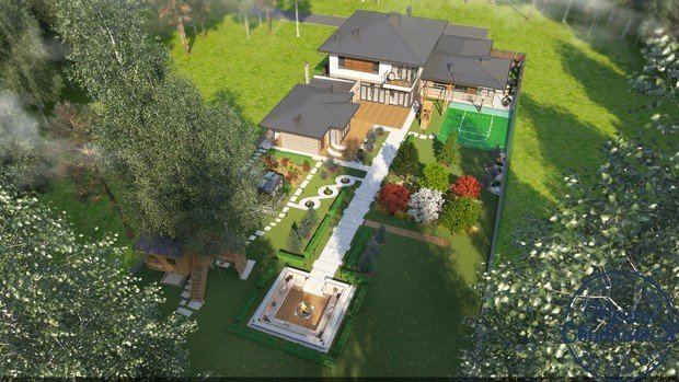 Фото из портфолио Двухэтажный загородный дом – фотографии дизайна интерьеров на INMYROOM