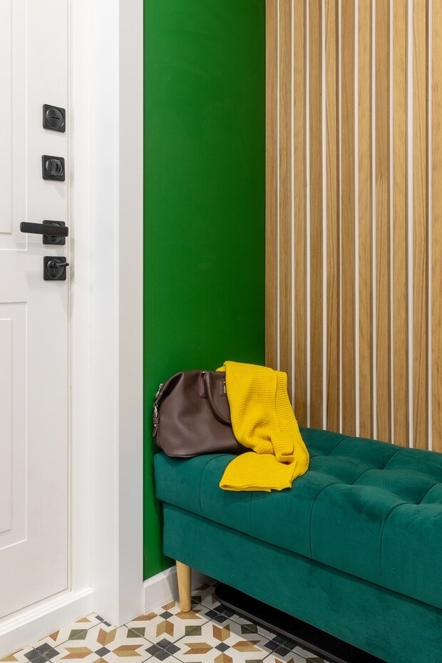 Фотография: Прихожая в стиле Современный, Скандинавский, Квартира, Проект недели, Москва, 4 и больше, 60-90 метров, Майя Валит – фото на INMYROOM