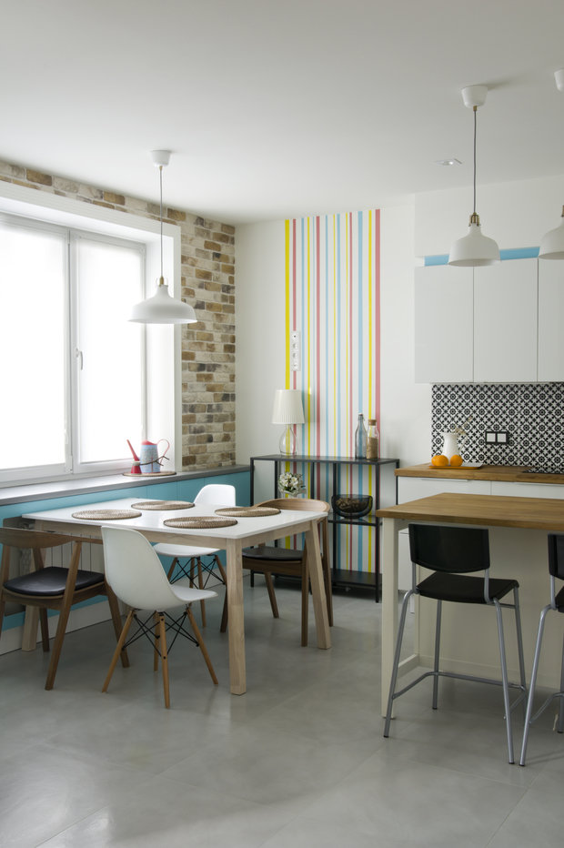 Фото из портфолио Кухня из проекта "Позитив, позитив, никаких альтернатив" – фотографии дизайна интерьеров на INMYROOM