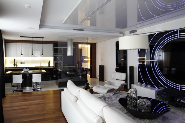 Фотография: Кухня и столовая в стиле Хай-тек, Гостиная, Стиль жизни, Советы – фото на INMYROOM