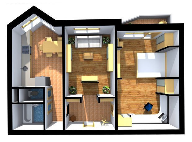 Фотография: Планировки в стиле , Квартира, Дома и квартиры, Перепланировка, П44т – фото на INMYROOM