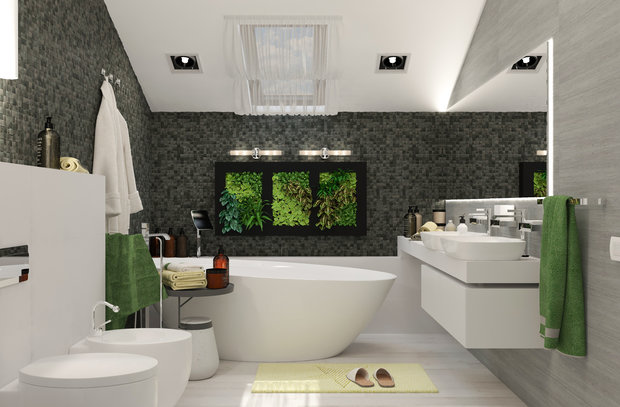 Фото из портфолио Ванная комната "Tropici" – фотографии дизайна интерьеров на INMYROOM