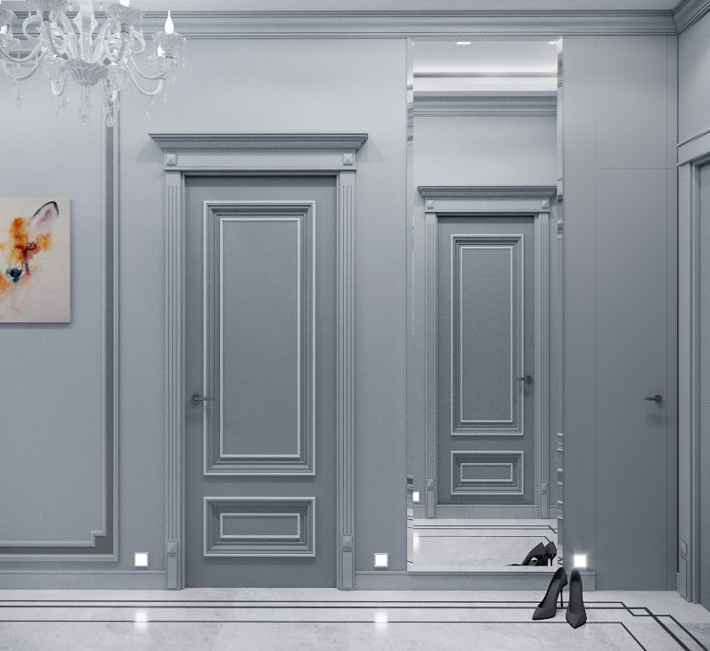 Фото из портфолио Квартира в "Воронцовском парке" в холодных тонах – фотографии дизайна интерьеров на INMYROOM Фото из портфолио Квартира в "Воронцовском парке" в холодных тонах – фотографии дизайна интерьеров на INMYROOM