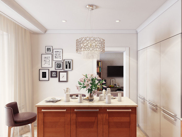 Фото из портфолио Дизайн-проект интерьера квартиры 130 кв.м. – фотографии дизайна интерьеров на INMYROOM