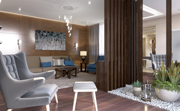 Фото из портфолио Квартира ЖК Мосфильмовский – фотографии дизайна интерьеров на INMYROOM