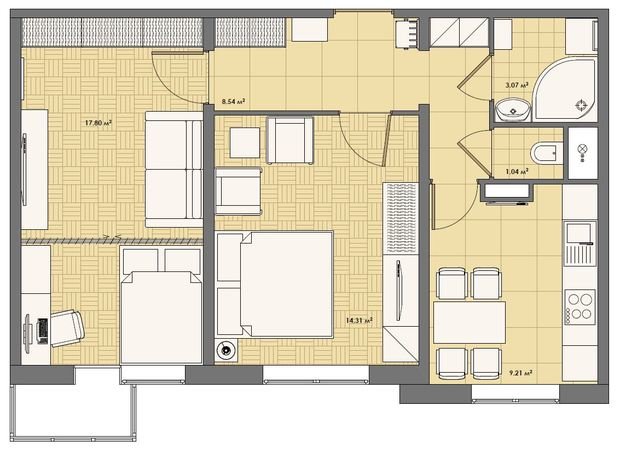 Фотография: Планировки в стиле , Квартира, Дома и квартиры – фото на INMYROOM
