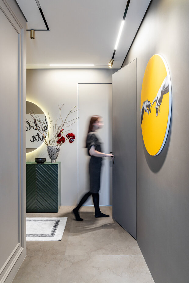 Фотография: Прихожая в стиле Современный, Квартира, Проект дня, 2 комнаты, 40-60 метров, ЖК «Пятницкие кварталы» – фото на INMYROOM