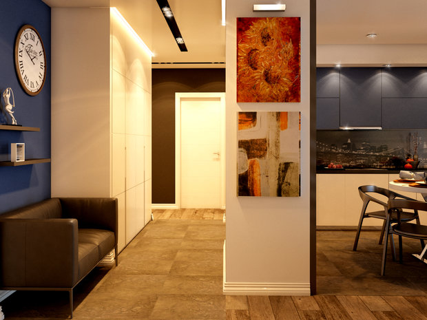 Фото из портфолио Современный интерьер с элементами стиля лофт – фотографии дизайна интерьеров на INMYROOM