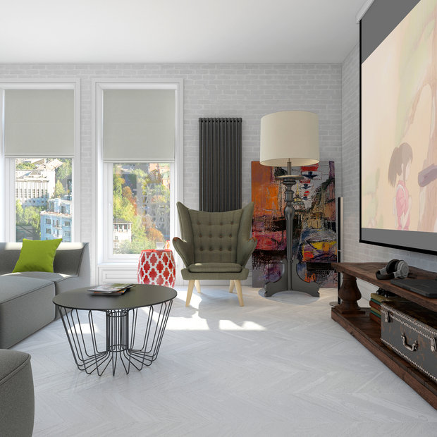 Фотография: Гостиная в стиле Хай-тек, Декор интерьера, Квартира, BoConcept, Eichholtz, Дома и квартиры, IKEA, Проект недели – фото на INMYROOM