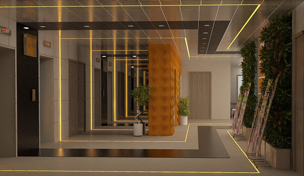 Фото из портфолио Фойе бизнес-центра – фотографии дизайна интерьеров на INMYROOM