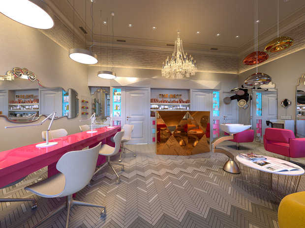 Фото из портфолио Cалон красоты в историческом центре Москвы – фотографии дизайна интерьеров на INMYROOM