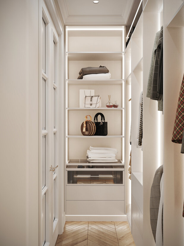 Фото из портфолио Дизайн-проект квартиры в ЖК «Logos (Логос)» в стиле французская классика – фотографии дизайна интерьеров на INMYROOM