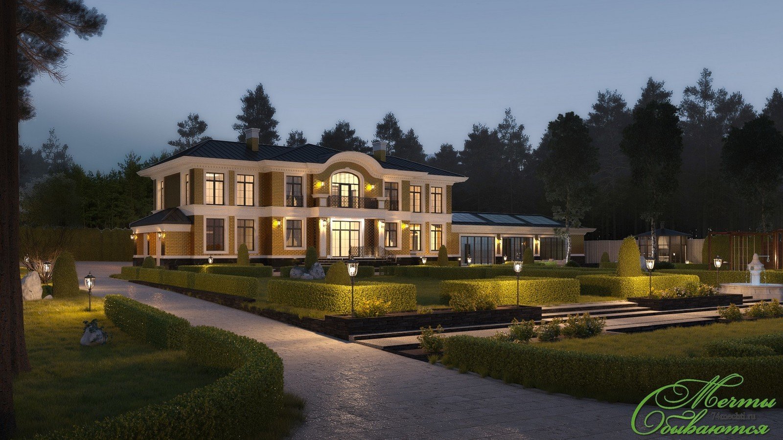 Фото из портфолио Двухэтажный особняк в неоклассическом стиле – фотографии дизайна интерьеров на INMYROOM Фото из портфолио Двухэтажный особняк в неоклассическом стиле – фотографии дизайна интерьеров на INMYROOM