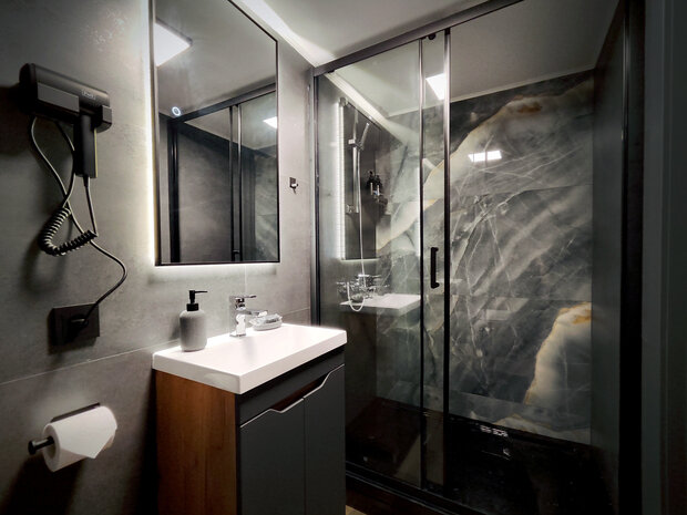 Фотография: Ванная в стиле Лофт, Современный, Эклектика, Квартира, Студия, Проект дня, Кирпичный дом, 40-60 метров, современный с элементами лофта, Оренбург, эклектика: парижский шик, Алла Розова – фото на INMYROOM