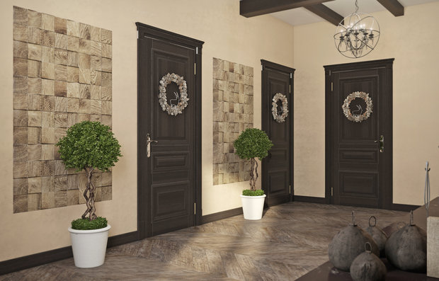 Фотография: Прихожая в стиле Прованс и Кантри, Дом, Проект недели, Дом и дача, мансарда в загородном доме, Пермь, Юлия Чурина, необычный камин, декоративные балки – фото на INMYROOM