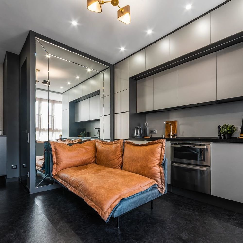 Фотография: в стиле , Современный, Квартира, Проект дня, Дарья Дубкова, 1 комната, до 40 метров, Сбербанк, домклик, сбербанк страхование – фото на INMYROOM