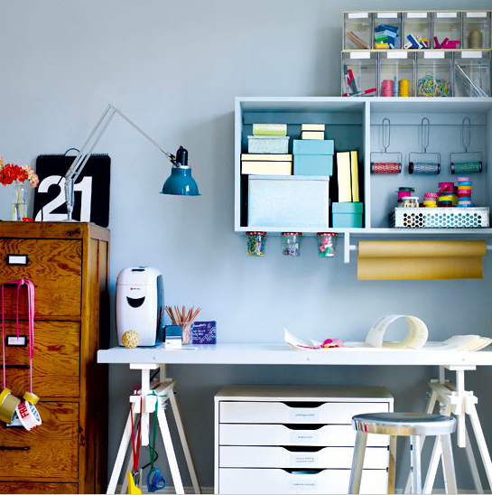 Фотография: Детская в стиле Скандинавский, Кабинет, Интерьер комнат, Системы хранения – фото на INMYROOM