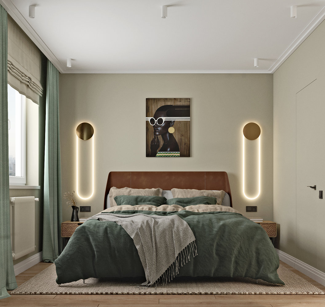 Фотография: Спальня в стиле Современный, Квартира, Проект недели, Москва, 2 комнаты, 40-60 метров, SKStudio – фото на INMYROOM Фотография: Спальня в стиле Современный, Квартира, Проект недели, Москва, 2 комнаты, 40-60 метров, SKStudio – фото на INMYROOM