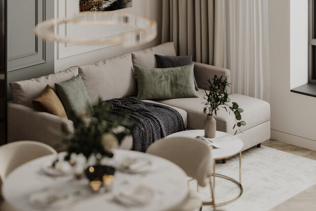 Фото из портфолио Дизайн-проект квартиры в ЖК «Опалиха-Village» в стиле современная классика – фотографии дизайна интерьеров на INMYROOM