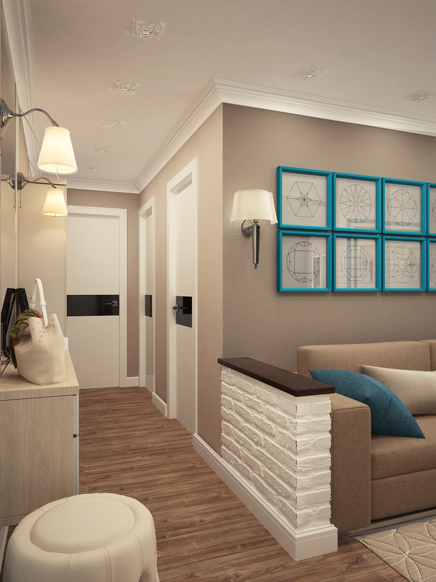 Фото из портфолио Переделка хрущевки – фотографии дизайна интерьеров на INMYROOM