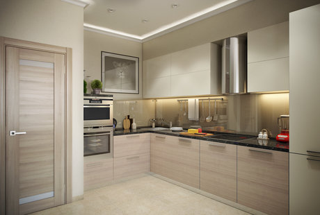 Кухня-столовая в стиле модерн