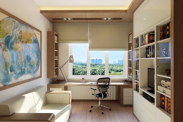 Фото из портфолио Квартира 120 м2 на улице Островитянова – фотографии дизайна интерьеров на INMYROOM