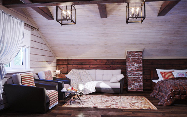 Фото из портфолио Гостевой дом-баня, г.Москва – фотографии дизайна интерьеров на INMYROOM