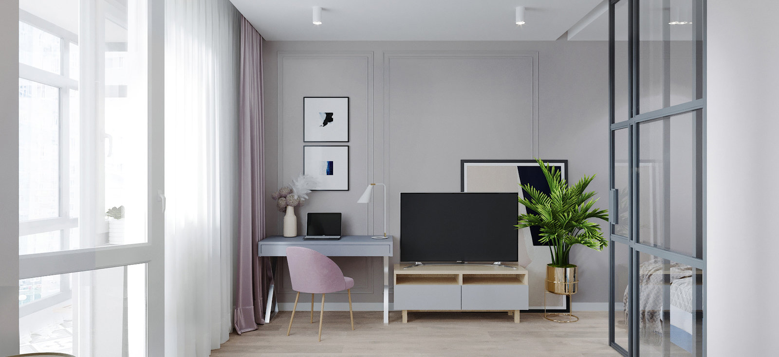 Фотография: Гостиная в стиле Современный, Малогабаритная квартира, Квартира, Студия, Проект недели, Красногорск, до 40 метров, Ольга Бойцова – фото на INMYROOM Фотография: Гостиная в стиле Современный, Малогабаритная квартира, Квартира, Студия, Проект недели, Красногорск, до 40 метров, Ольга Бойцова – фото на INMYROOM