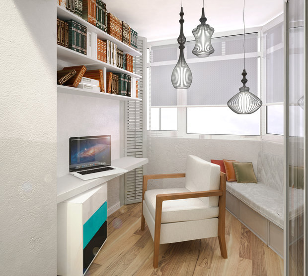 Фотография: Балкон, Терраса в стиле Скандинавский, Современный, Декор интерьера, Квартира, Дома и квартиры, Проект недели – фото на INMYROOM