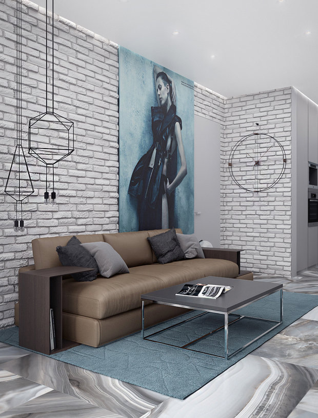 Фото из портфолио Брутальный уют – фотографии дизайна интерьеров на INMYROOM