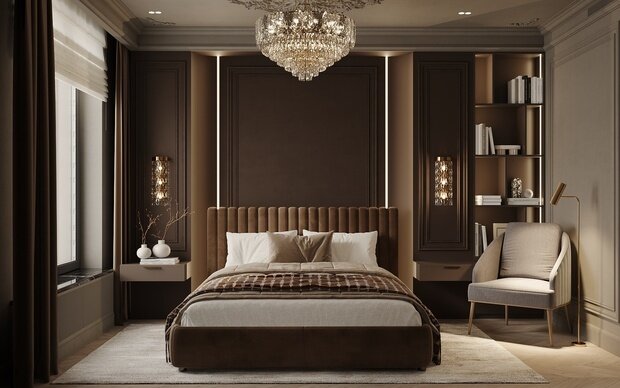 Фото из портфолио Дизайн-проект квартиры в ЖК «Victory Park Residences (Виктори Парк Резиденсез)» в стиле неоклассика – фотографии дизайна интерьеров на INMYROOM