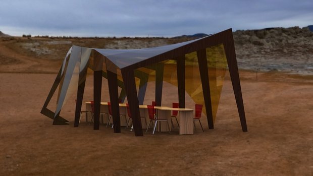 Фото из портфолио Крытая беседка для кафе "AIR LiNE" – фотографии дизайна интерьеров на INMYROOM