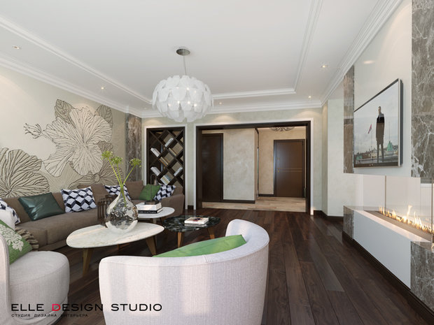 Фото из портфолио Современный стиль в интерьере московской квартиры – фотографии дизайна интерьеров на INMYROOM