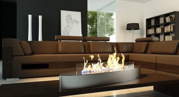 Фото из портфолио Автоматический биокамин Decoflame Denver Ellipse – фотографии дизайна интерьеров на InMyRoom.ru