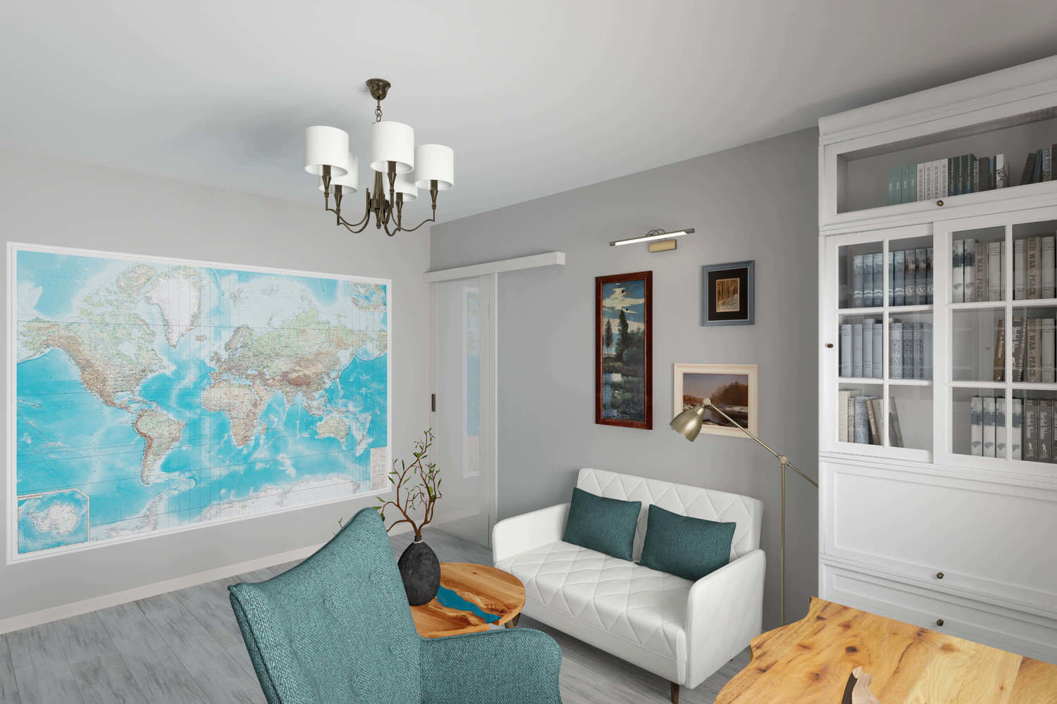 Фото из портфолио Трехкомнатная квартира 78 м2 в современном стиле, в доме серии П-44 – фотографии дизайна интерьеров на INMYROOM Фото из портфолио Трехкомнатная квартира 78 м2 в современном стиле, в доме серии П-44 – фотографии дизайна интерьеров на INMYROOM