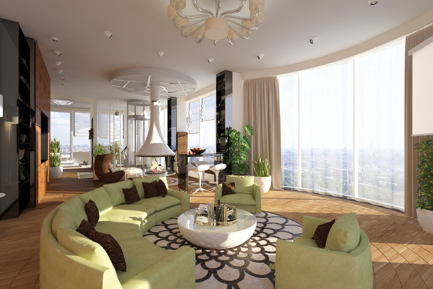 Фото из портфолио Пентхаус двухуровневый – фотографии дизайна интерьеров на INMYROOM Фото из портфолио Пентхаус двухуровневый – фотографии дизайна интерьеров на INMYROOM